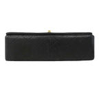Chanel Shoulder Bag Quilted Lambskin Black Gold — view 3