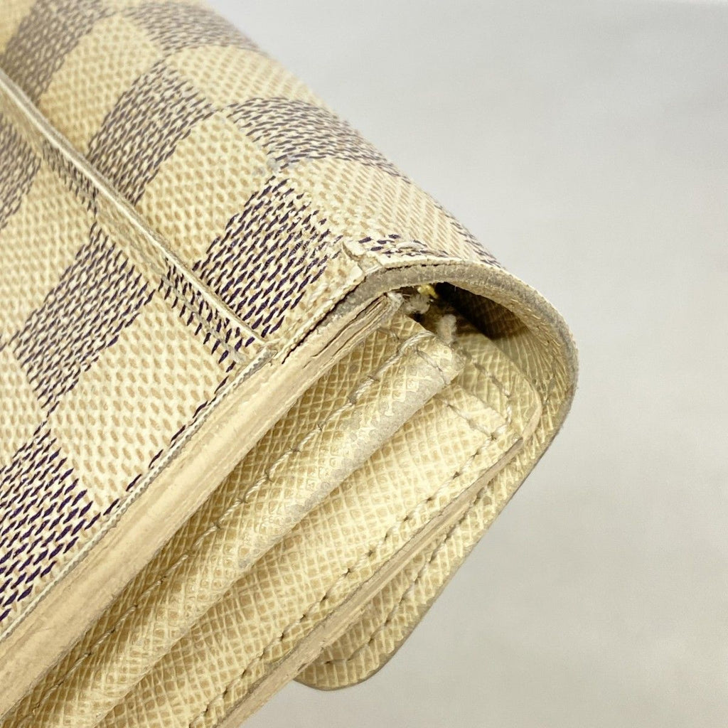 Louis Vuitton Wallet Damier Azur Portefeuille Sarah White — view 6