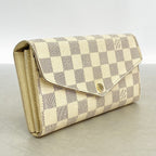 Louis Vuitton Wallet Damier Azur Portefeuille Sarah White — view 2