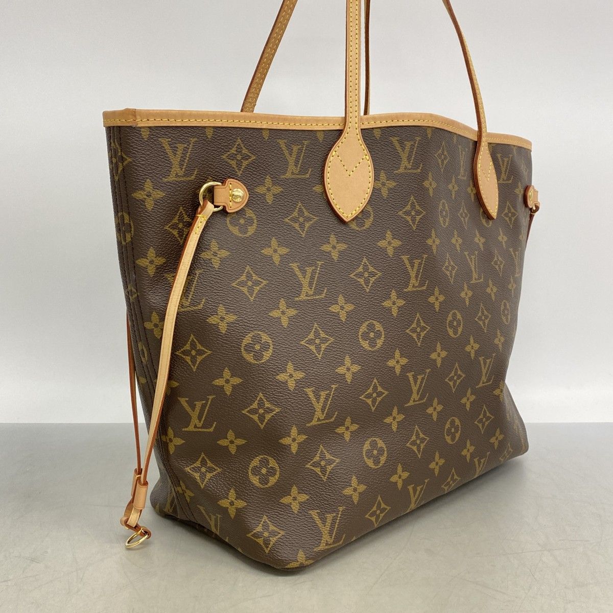 Louis Vuitton Tote Monogram Neverfull MM Brown Rose Beige — view 2