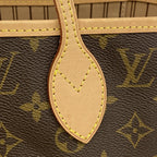 Louis Vuitton Tote Monogram Neverfull MM Brown Rose Beige — view 8