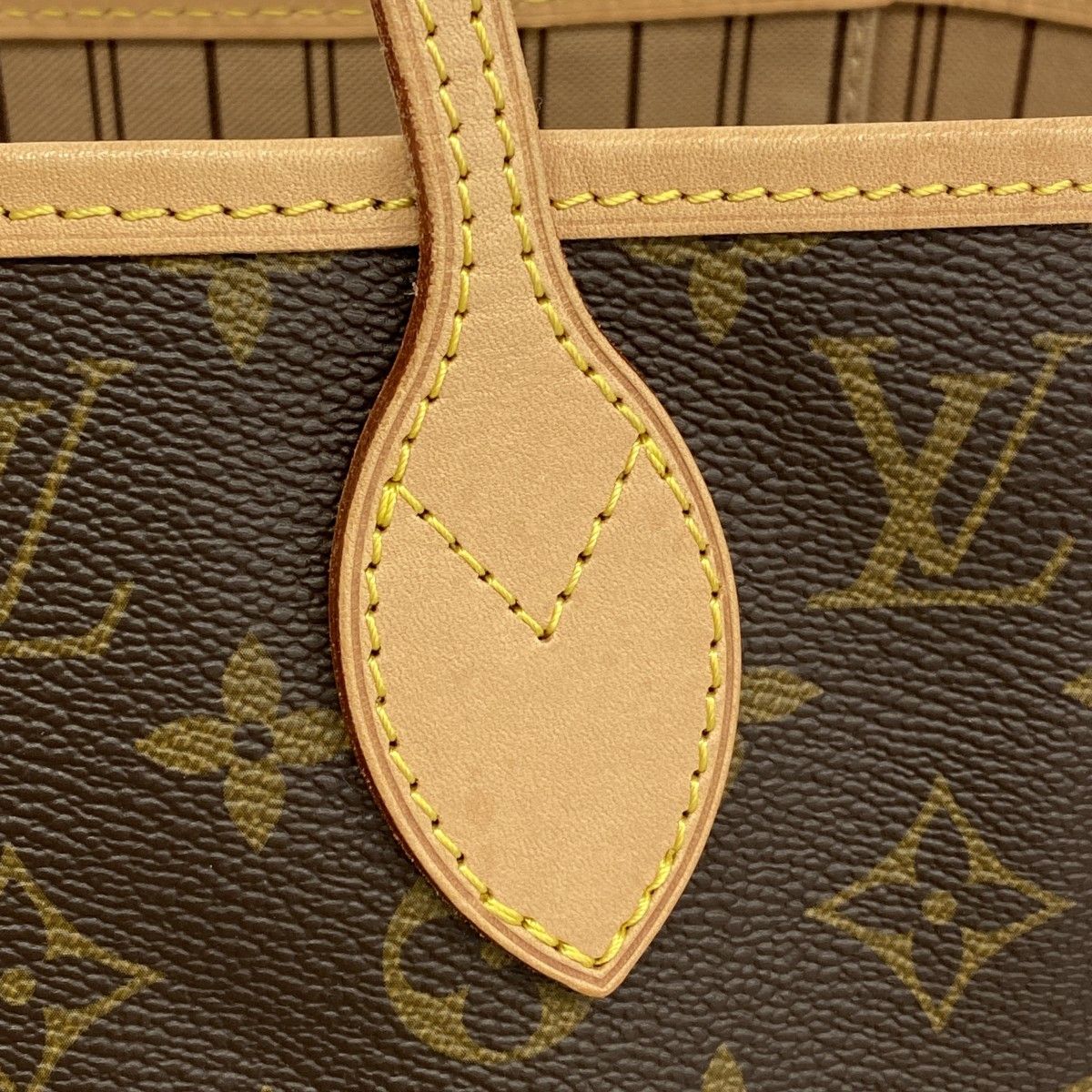 Louis Vuitton Tote Monogram Neverfull MM Brown Rose Beige — view 8