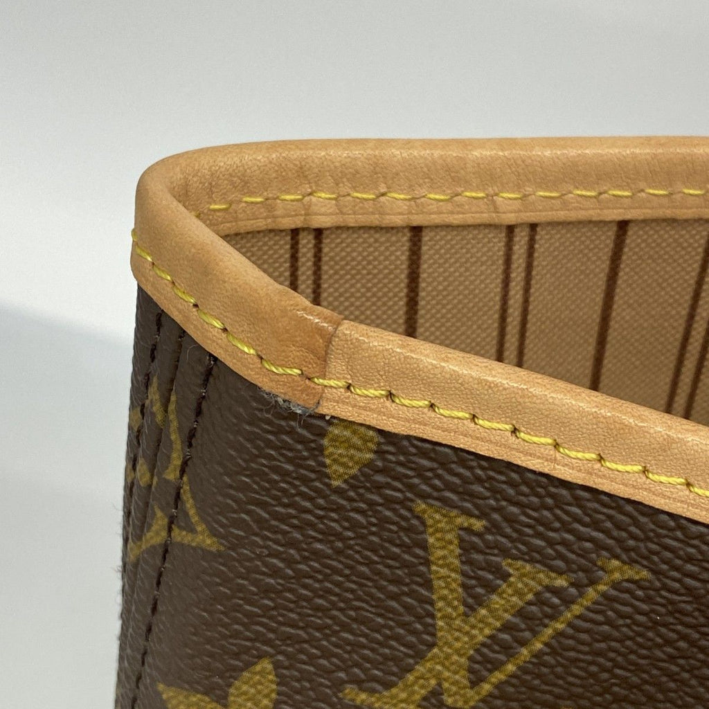 Louis Vuitton Tote Monogram Neverfull MM Brown Rose Beige — view 6