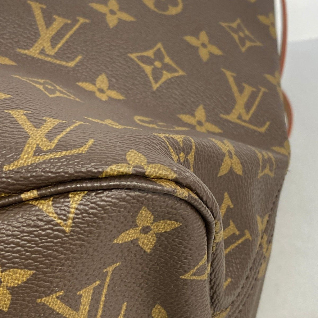 Louis Vuitton Tote Monogram Neverfull MM Brown Rose Beige — view 7