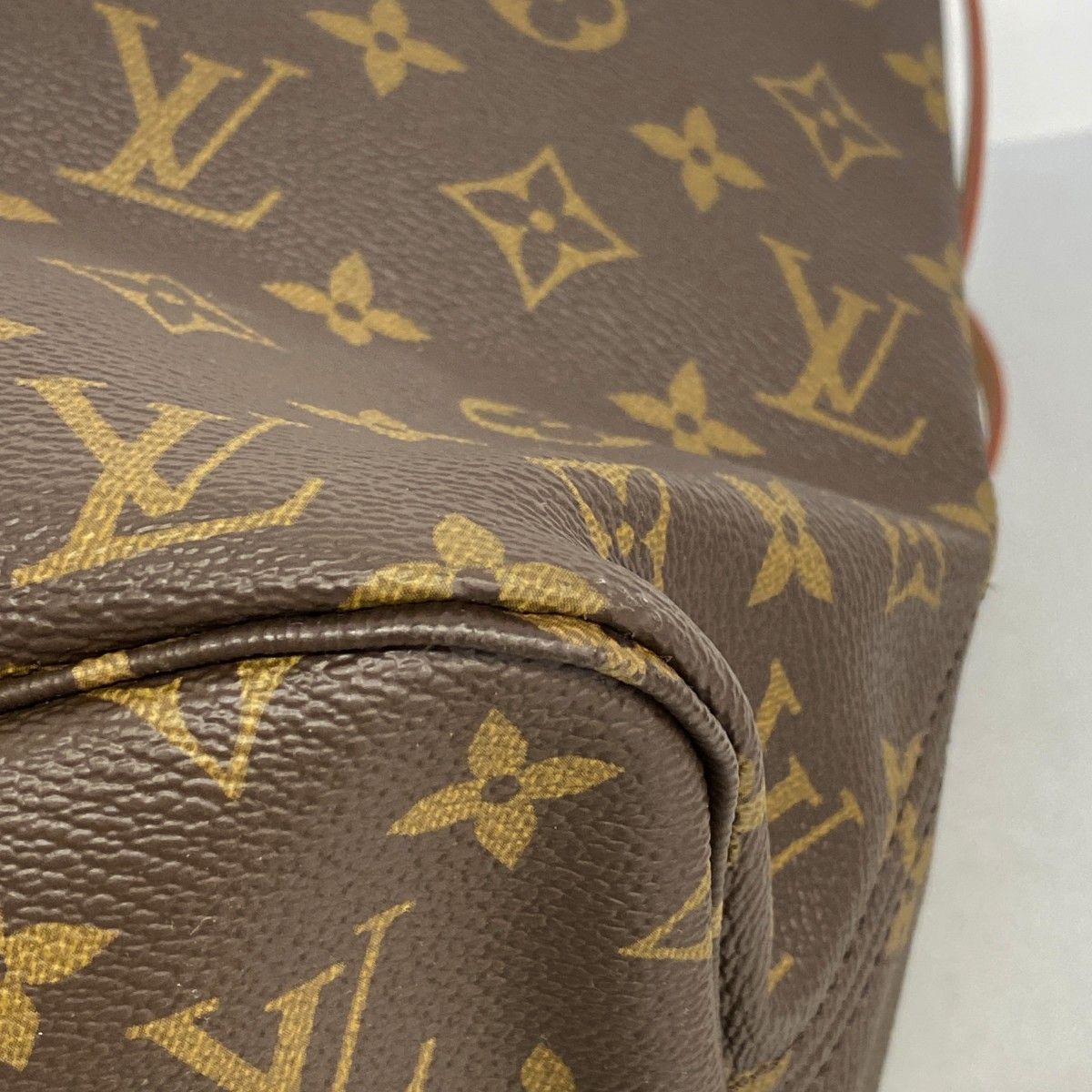 Louis Vuitton Tote Monogram Neverfull MM Brown Rose Beige — view 7