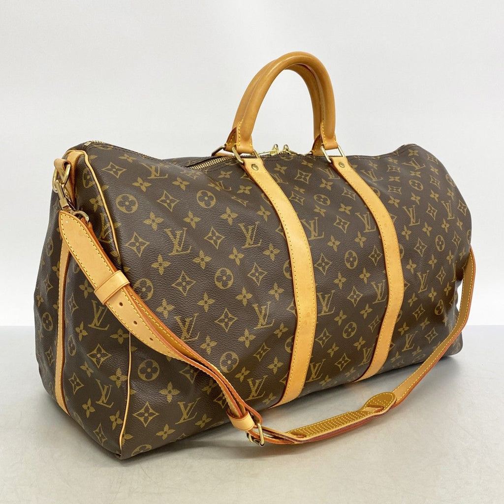 Louis Vuitton Boston Bag Monogram Keepall Bandouliere 50 Brown — view 2