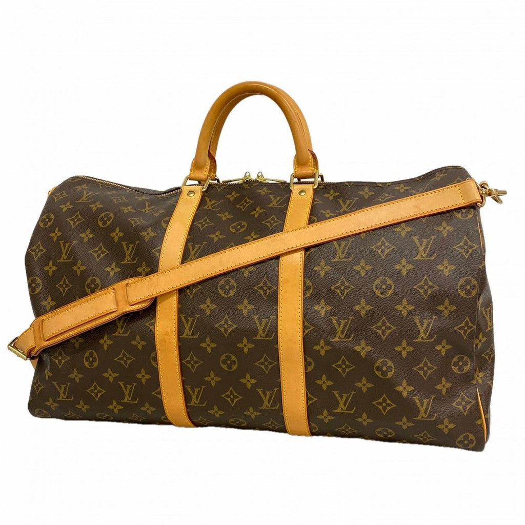 Louis Vuitton Boston Bag Monogram Keepall Bandouliere 50 Brown