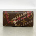 Louis Vuitton Key Case Monogram Trunk Multicles 4 Brown Pink — view 6