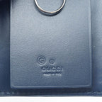 Gucci Key Case 6 Navy Leather Silver Key Holder — view 7