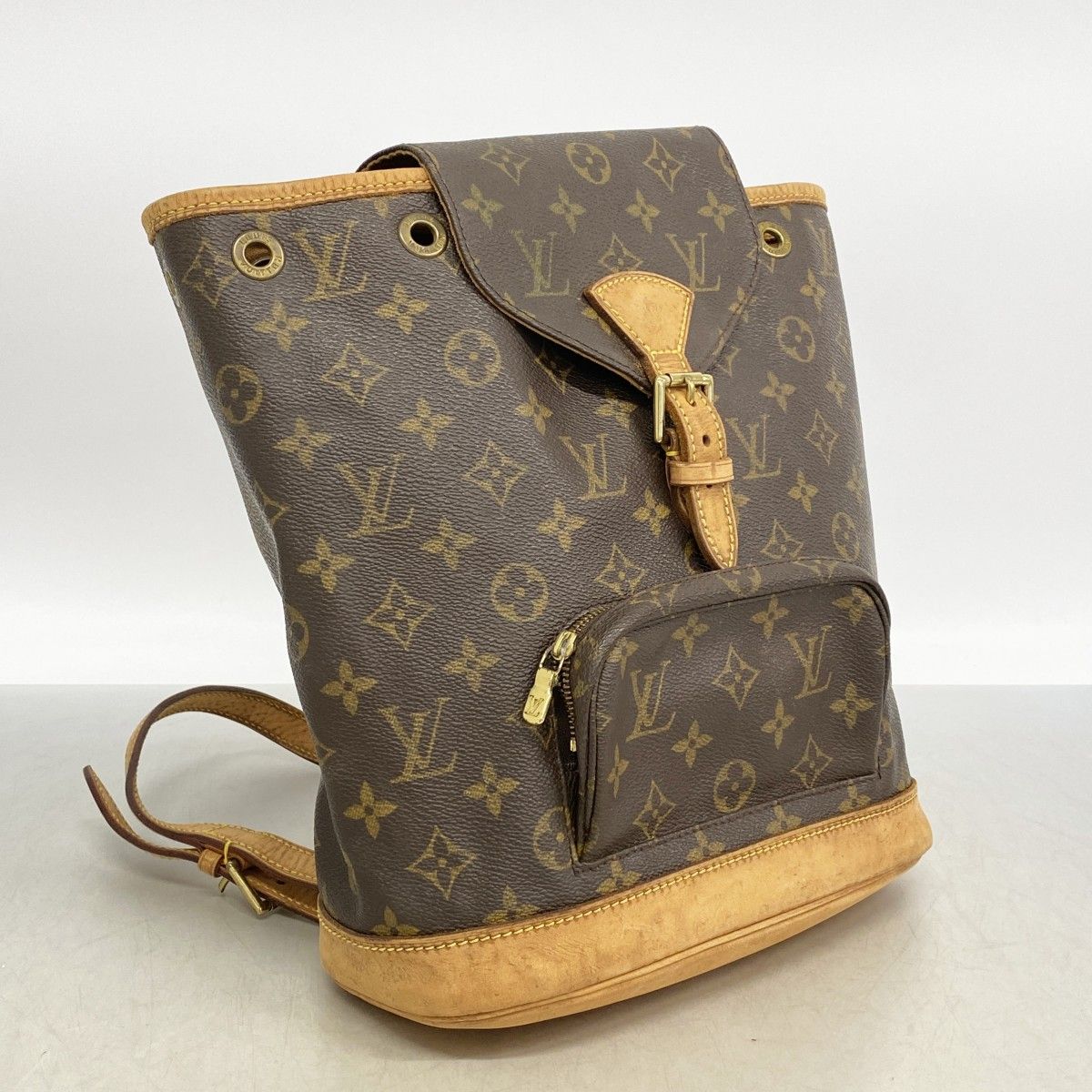 Louis Vuitton Backpack Monogram Montsouris MM Brown — view 2