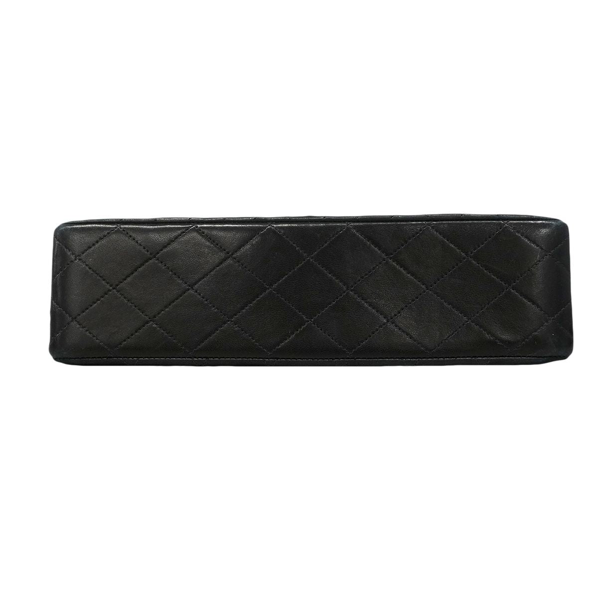 Chanel Shoulder Bag Quilted Lambskin Black Gold — view 3