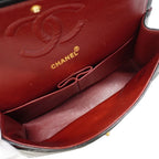 Chanel Shoulder Bag Quilted Lambskin Black Gold — view 4