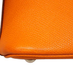 Hermes Handbag Bolide 27 Veau Epsom Orange Silver 2-Way — view 6