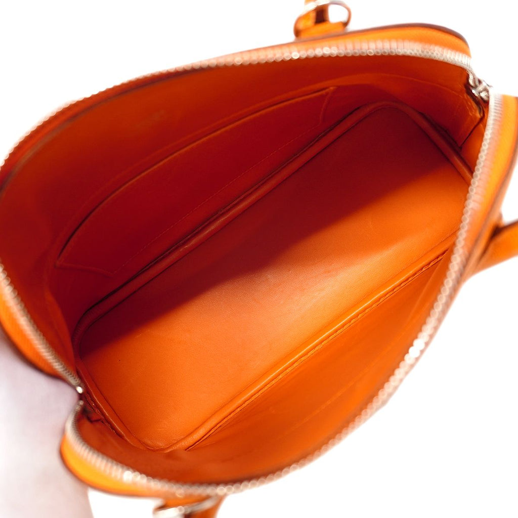 Hermes Handbag Bolide 27 Veau Epsom Orange Silver 2-Way — view 4