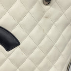 Chanel Tote Cambon Lambskin White Silver — view 8