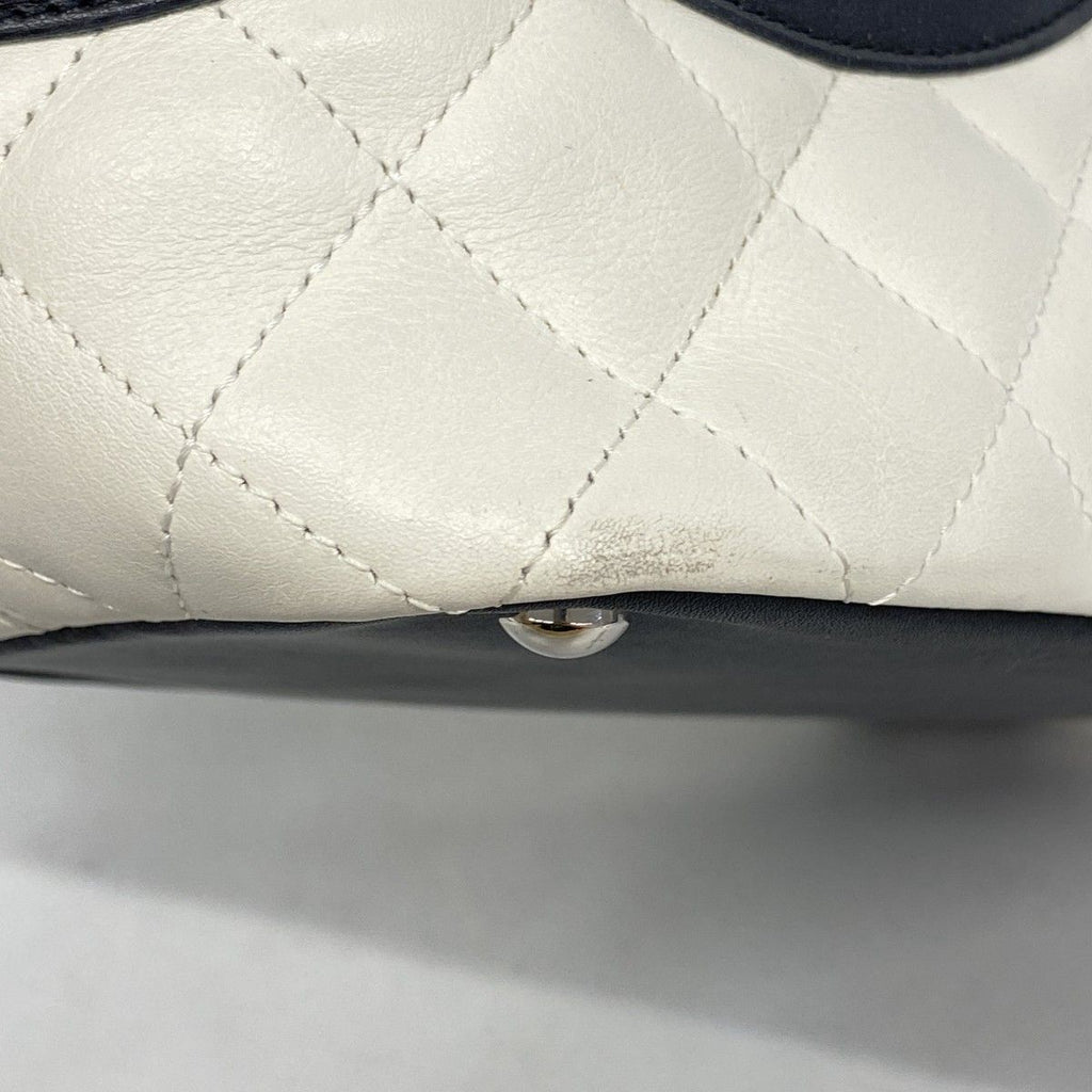 Chanel Tote Cambon Lambskin White Silver — view 6