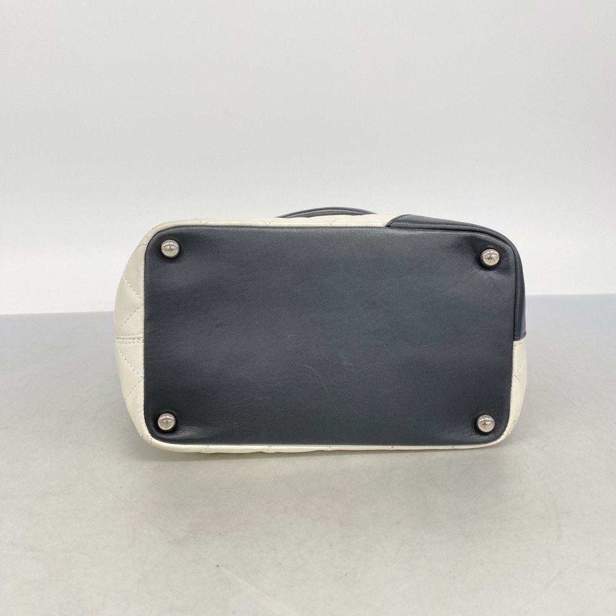 Chanel Tote Cambon Lambskin White Silver — view 3