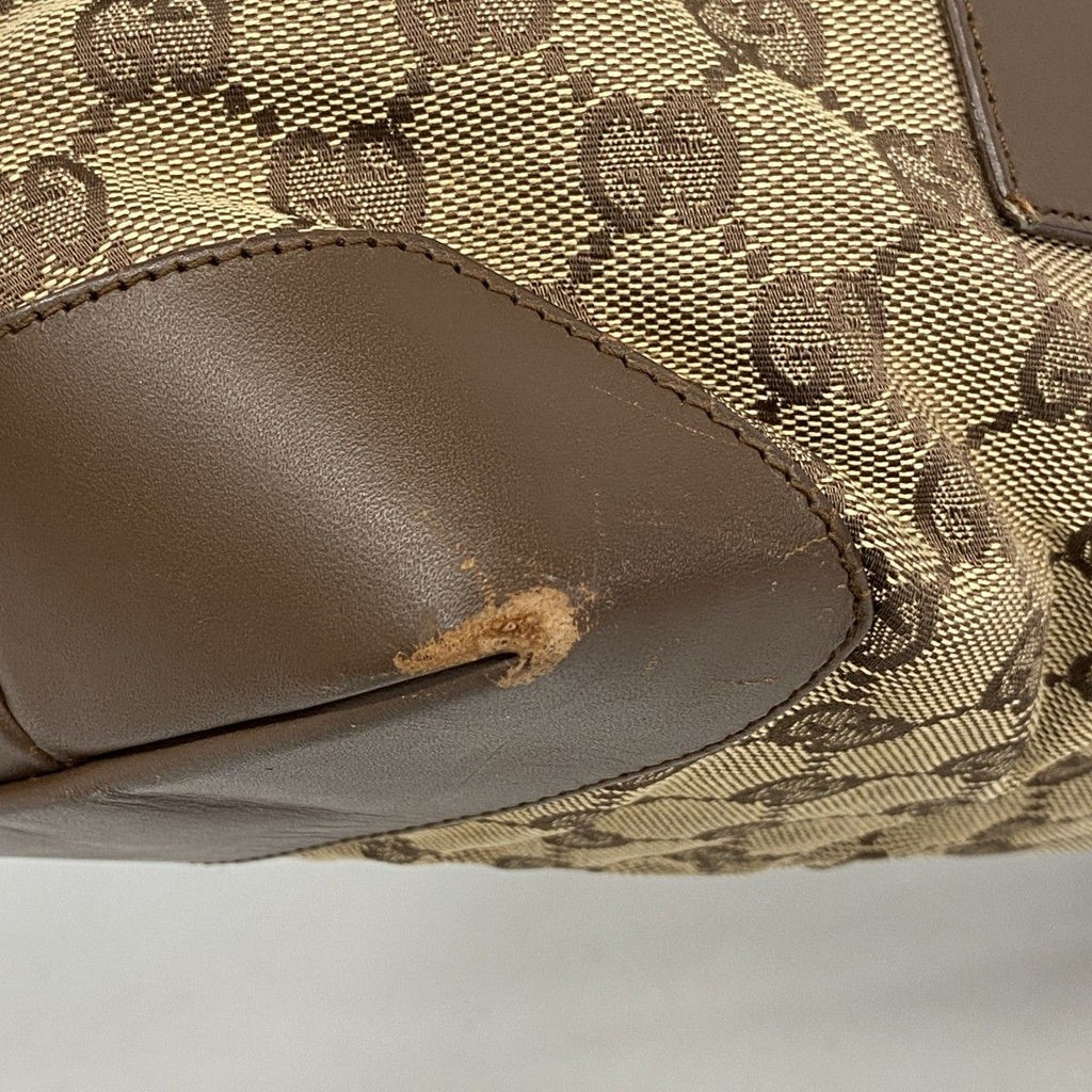 Gucci Tote GG Canvas Brown Silver — view 7