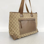 Gucci Tote GG Canvas Brown Silver — view 2