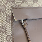 Gucci Tote GG Canvas Brown Silver — view 8