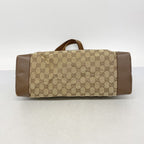 Gucci Tote GG Canvas Brown Silver — view 3