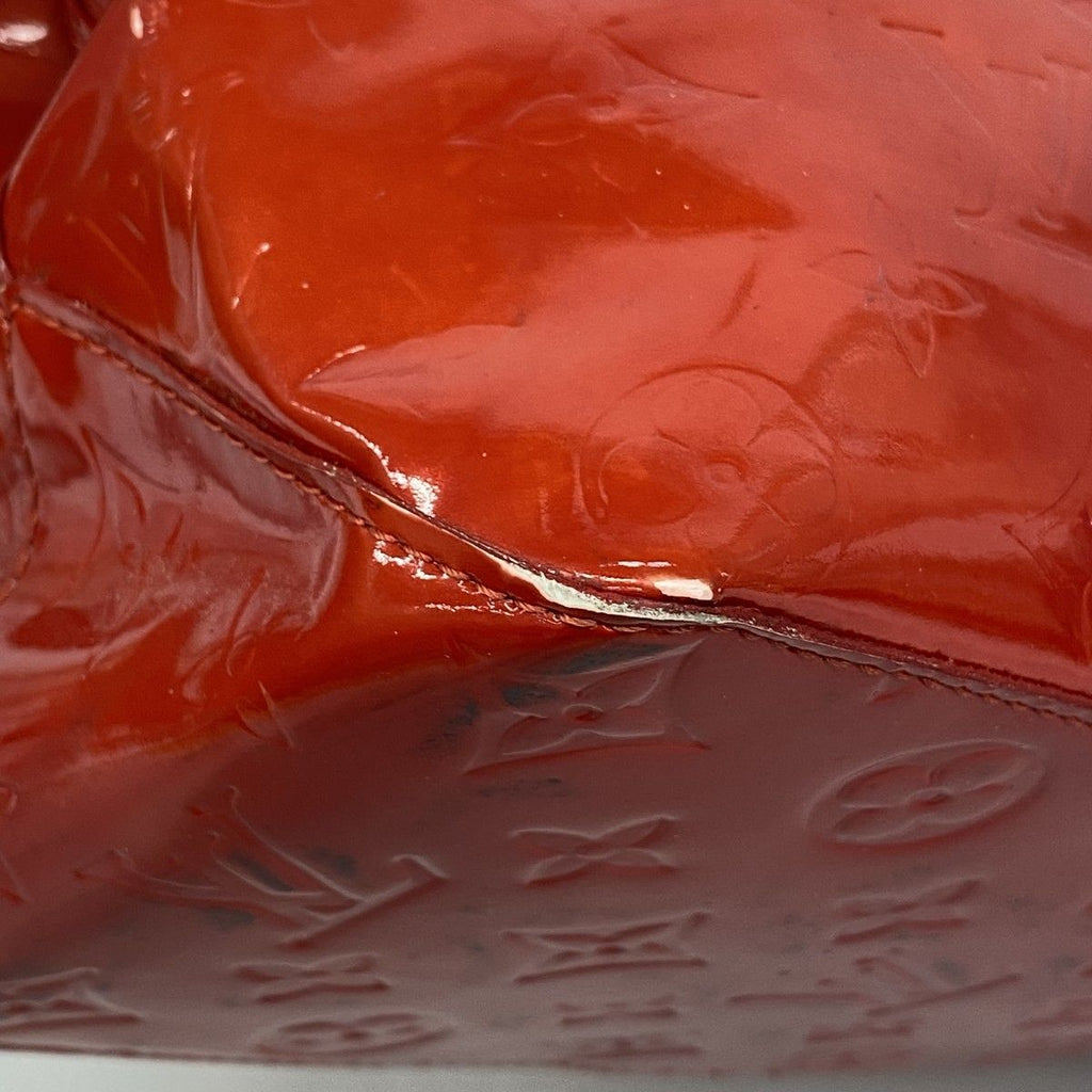 Louis Vuitton Tote Vernis Reed MM Rouge — view 7