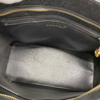 Chanel Tote Reissue Caviar Leather Black Gold — view 4