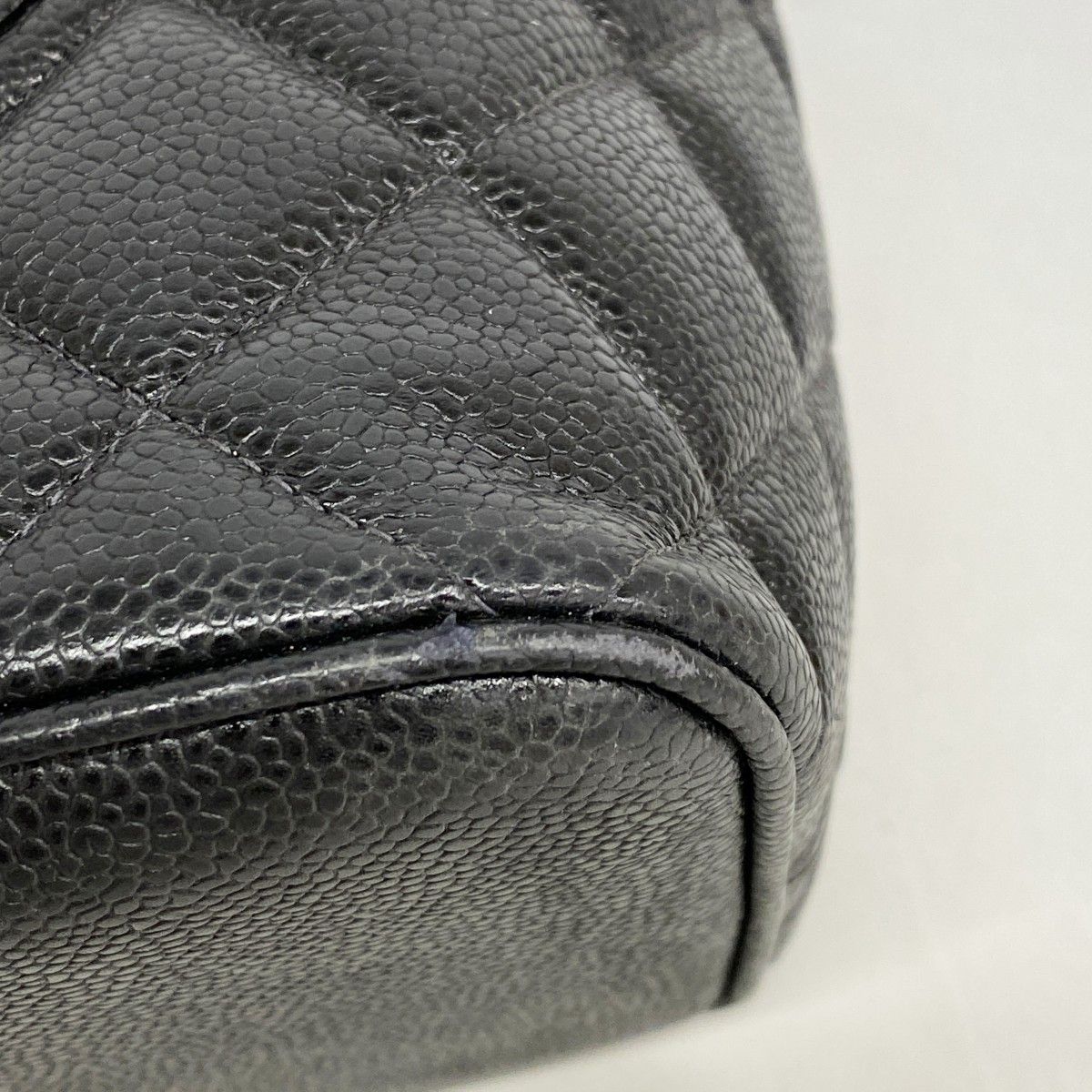 Chanel Tote Reissue Caviar Leather Black Gold — view 6