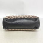 Gucci Tote GG Canvas Bamboo Black Beige Silver — view 3
