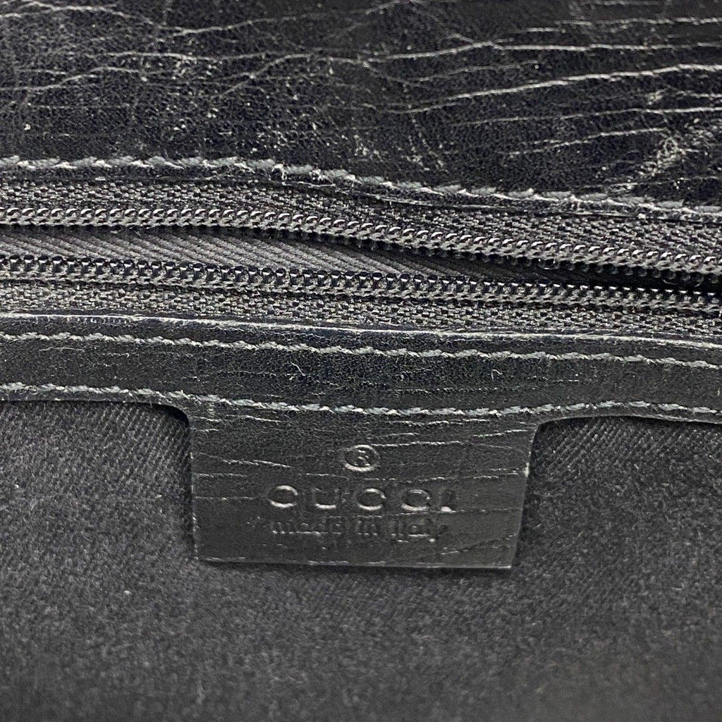 Gucci Tote GG Canvas Bamboo Black Beige Silver — view 5