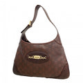 Gucci Shoulder Bag Guccissima Leather Dark Brown Chien Pants Gold