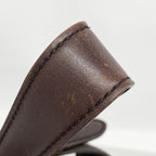 Gucci Shoulder Bag Guccissima Leather Dark Brown Chien Pants Gold — view 8