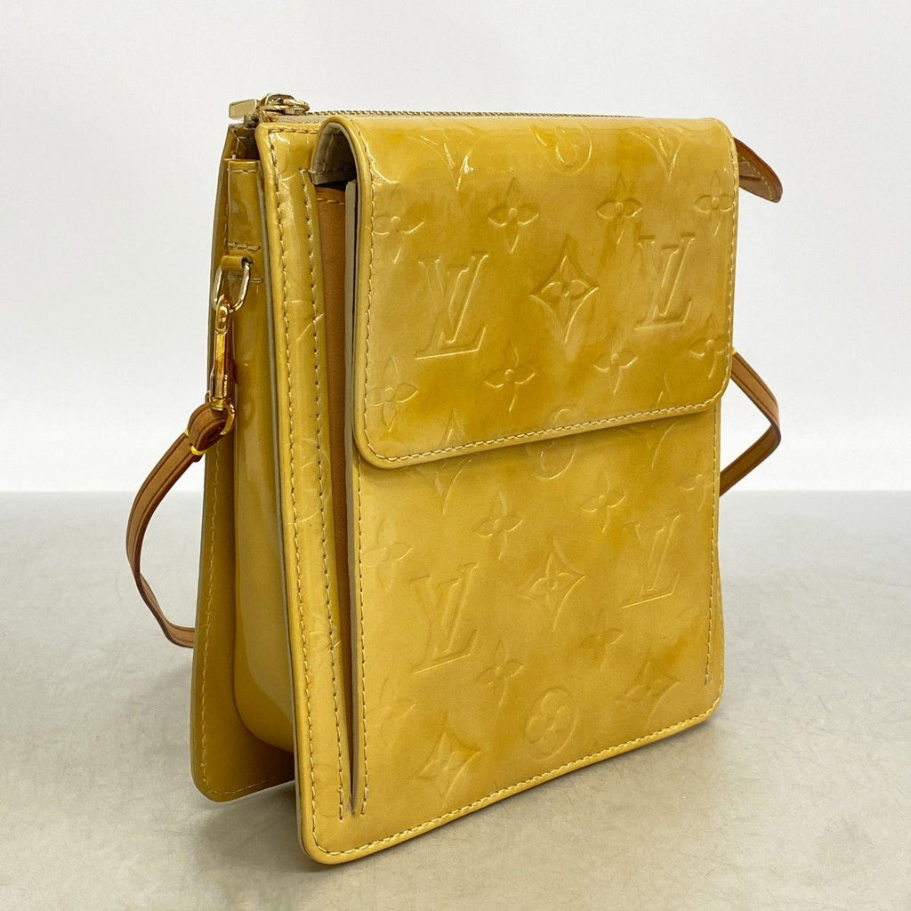 Louis Vuitton Shoulder Bag Vernis Mott Beige — view 2