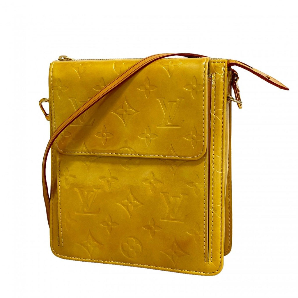 Louis Vuitton Shoulder Bag Vernis Mott Beige