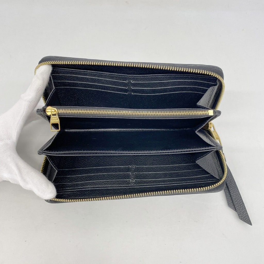 Louis Vuitton Wallet Monogram Empreinte Zippy Noir — view 3