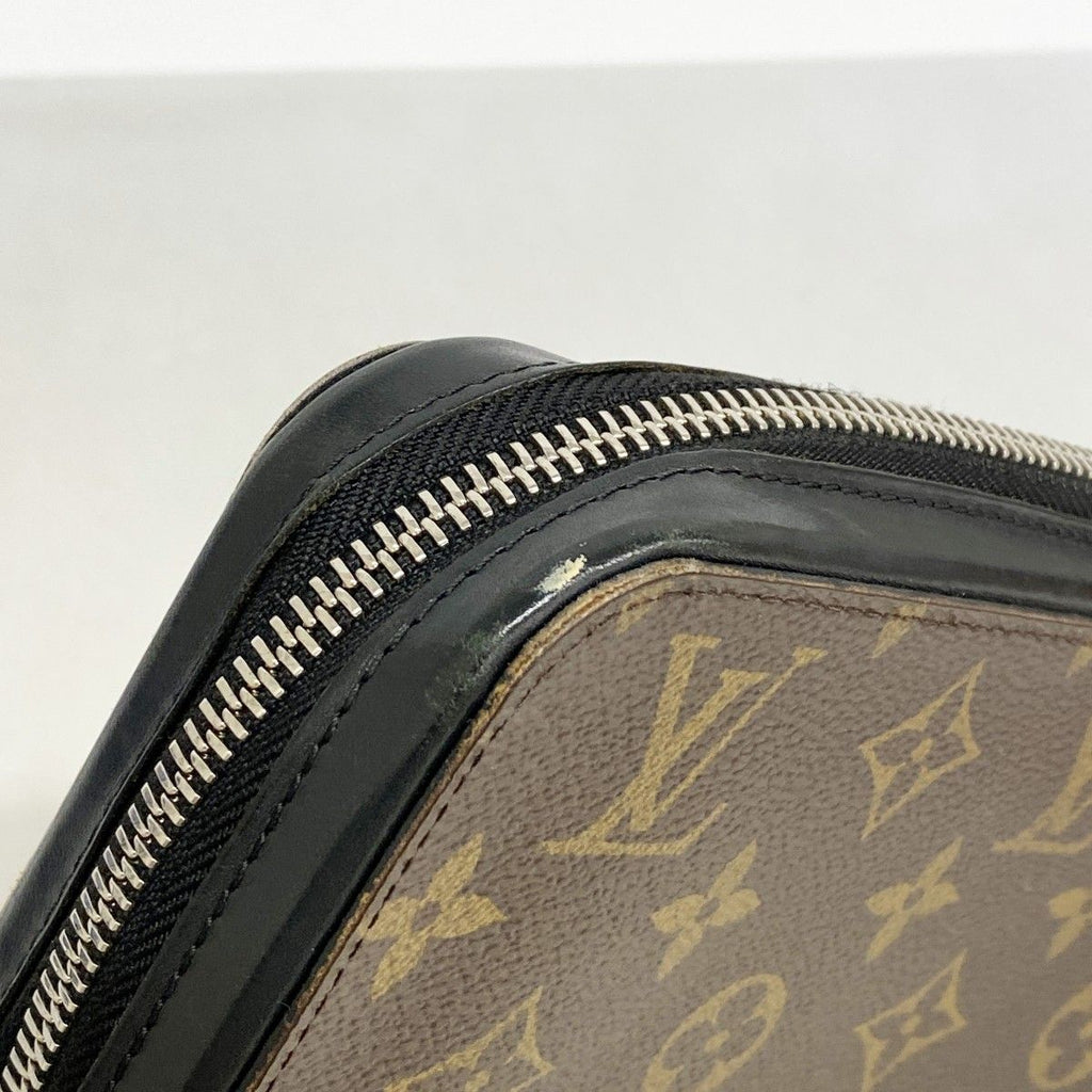 Louis Vuitton Wallet Monogram Macassar Zippy XL Brown Noir — view 5