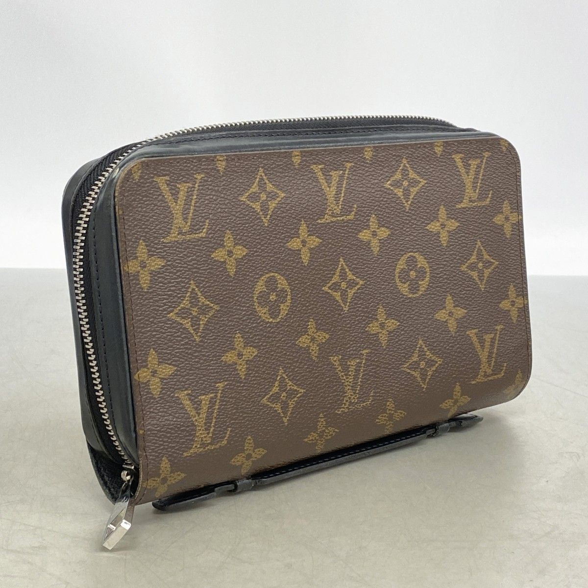 Louis Vuitton Wallet Monogram Macassar Zippy XL Brown Noir — view 2