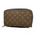 Louis Vuitton Wallet Monogram Macassar Zippy XL Brown Noir