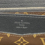 Louis Vuitton Wallet Monogram Macassar Zippy XL Brown Noir — view 4