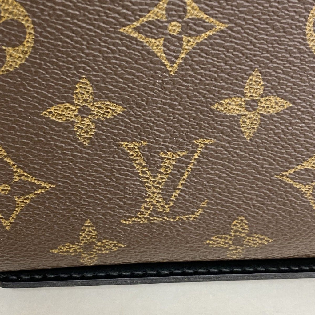 Louis Vuitton Wallet Monogram Macassar Zippy XL Brown Noir — view 8