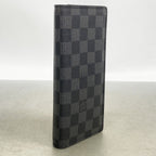 Louis Vuitton Wallet Damier Graphite Portefeuille Brazza Black — view 2