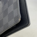 Louis Vuitton Wallet Damier Graphite Portefeuille Brazza Black — view 6