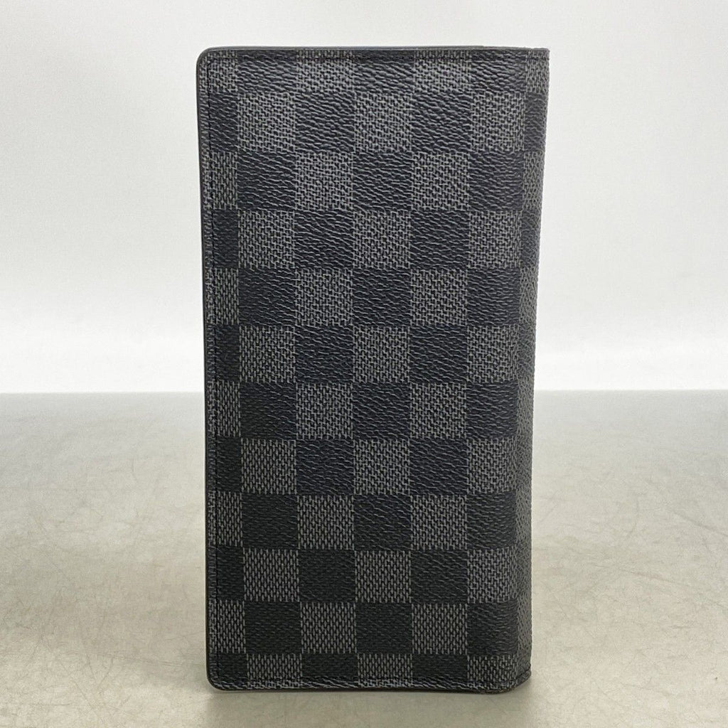 Louis Vuitton Wallet Damier Graphite Portefeuille Brazza Black — view 7