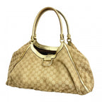 Gucci Tote GG Canvas Abbey Light Brown Champagne Gold