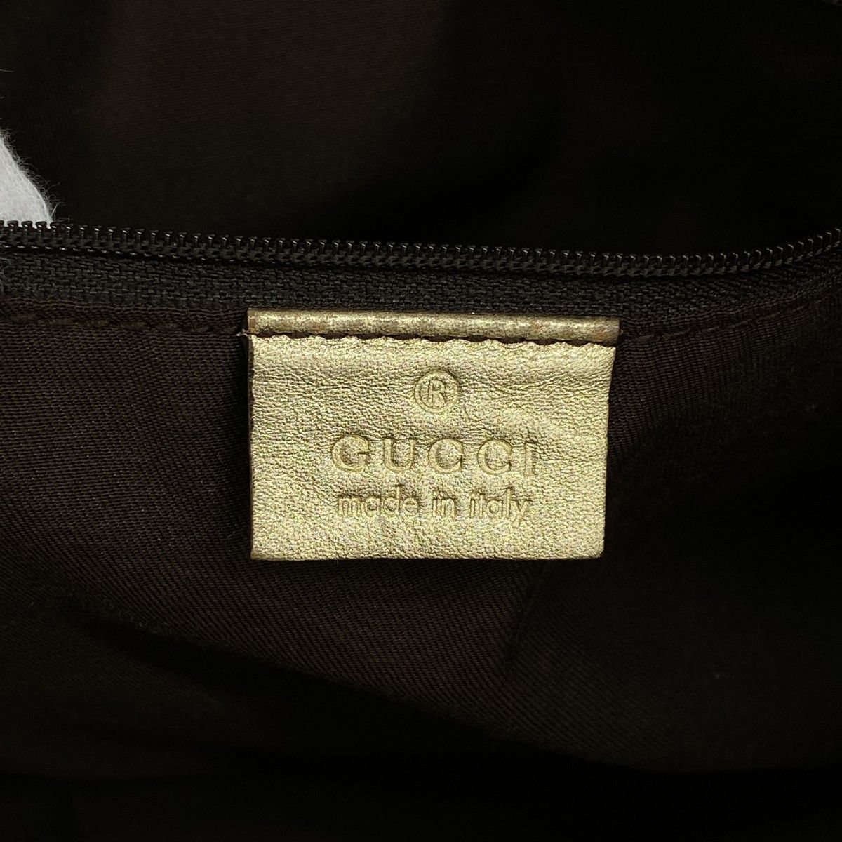 Gucci Tote GG Canvas Abbey Light Brown Champagne Gold — view 5