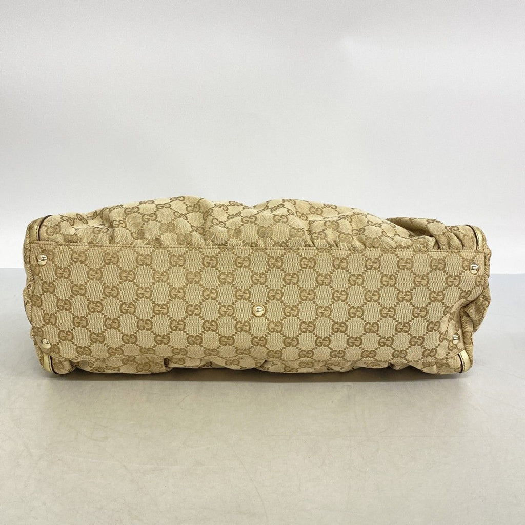 Gucci Tote GG Canvas Abbey Light Brown Champagne Gold — view 3