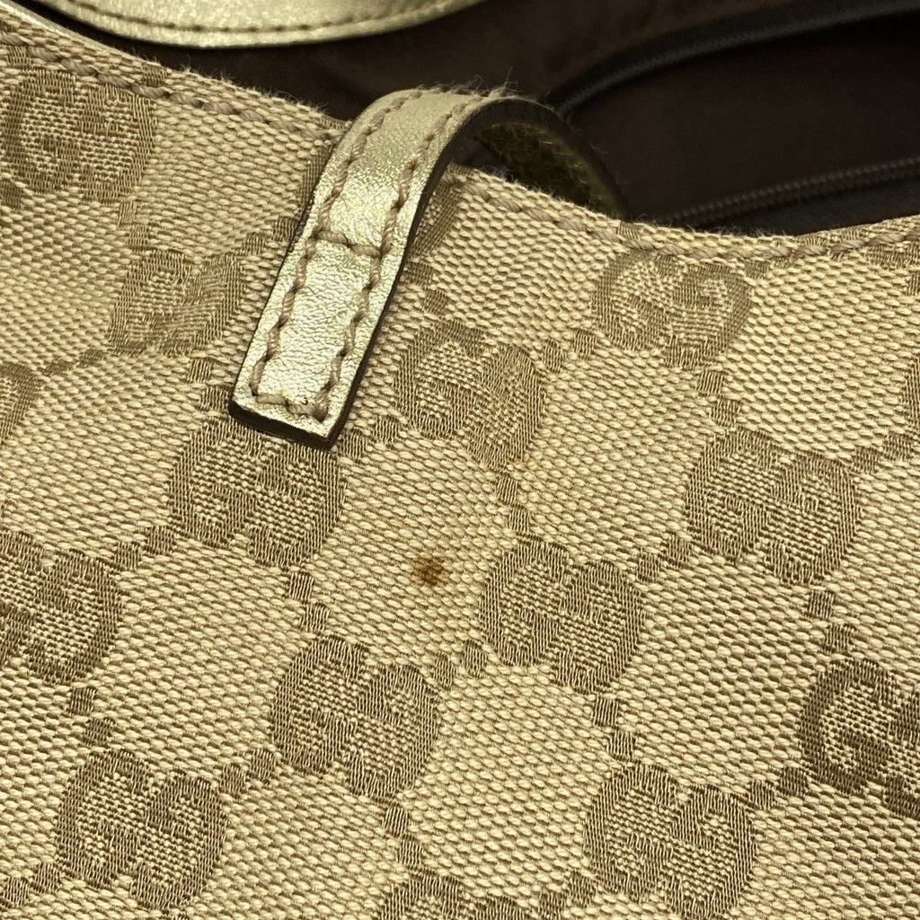 Gucci Tote GG Canvas Abbey Light Brown Champagne Gold — view 9