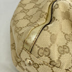 Gucci Tote GG Canvas Abbey Light Brown Champagne Gold — view 6