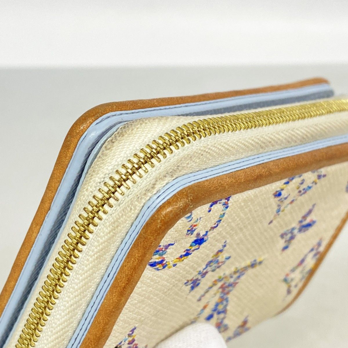 Louis Vuitton Wallet Monogram Jacquard Portefeuille Lou White — view 5