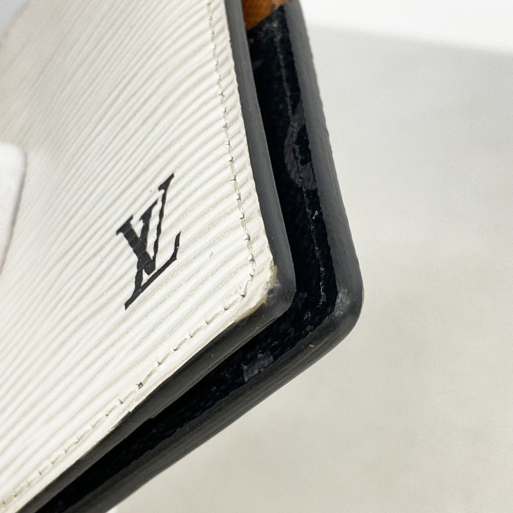 Louis Vuitton Card Case Monogram Eclipse Epi Organizer de Poche Blanc — view 6